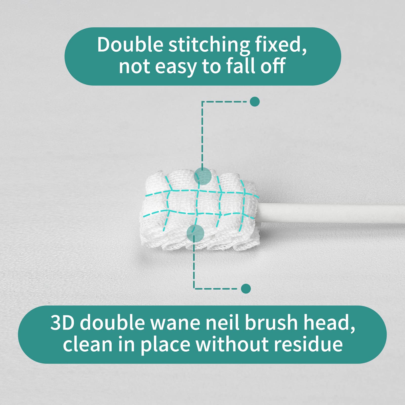 Soft finger toothbrushes included in the Esonto 32-piece set