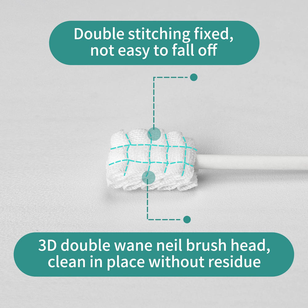 Soft finger toothbrushes included in the Esonto 32-piece set