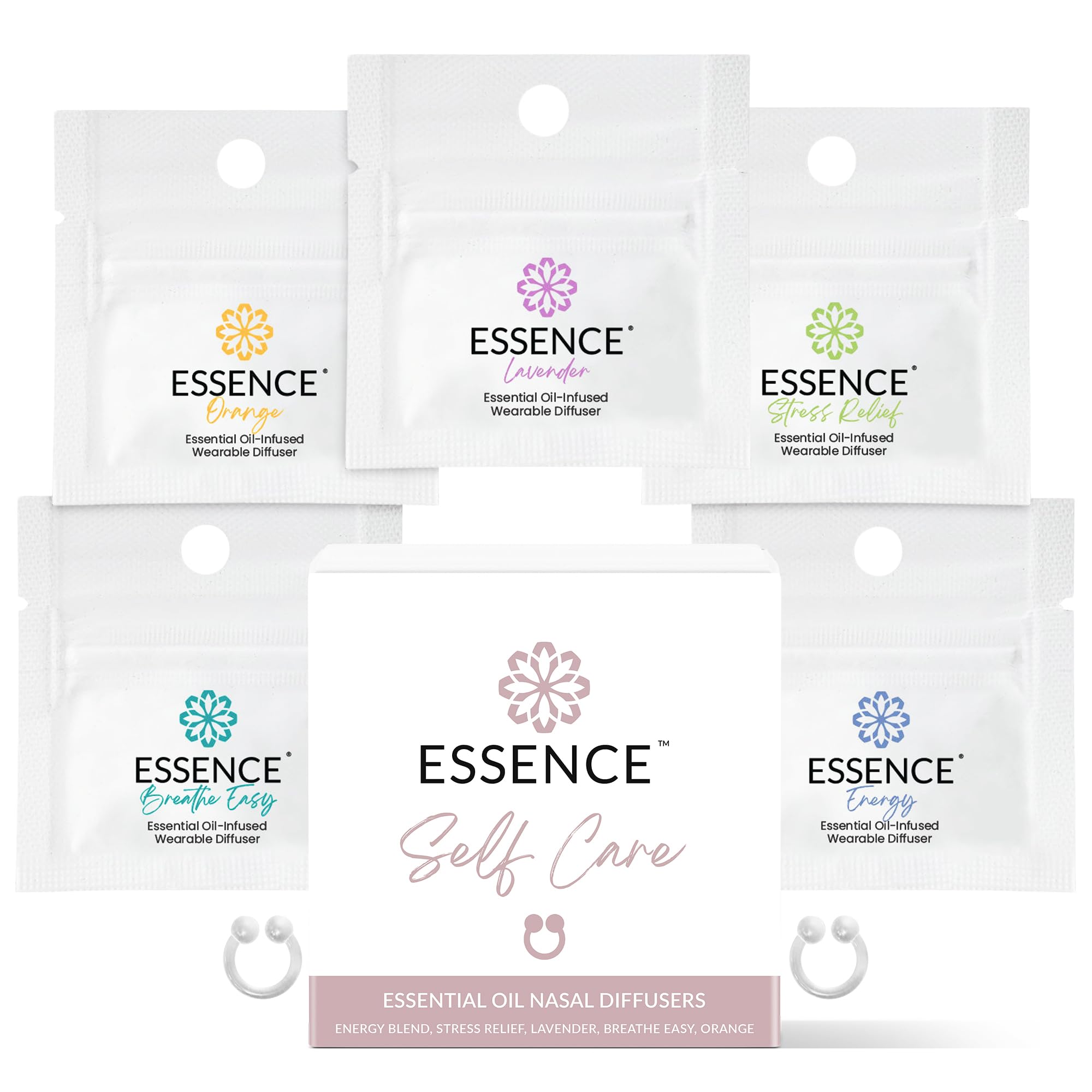 Close-up of Essence nasal diffuser ring with Lavender scent