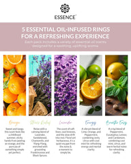 Orange essential oil bottle with Essence diffuser ring