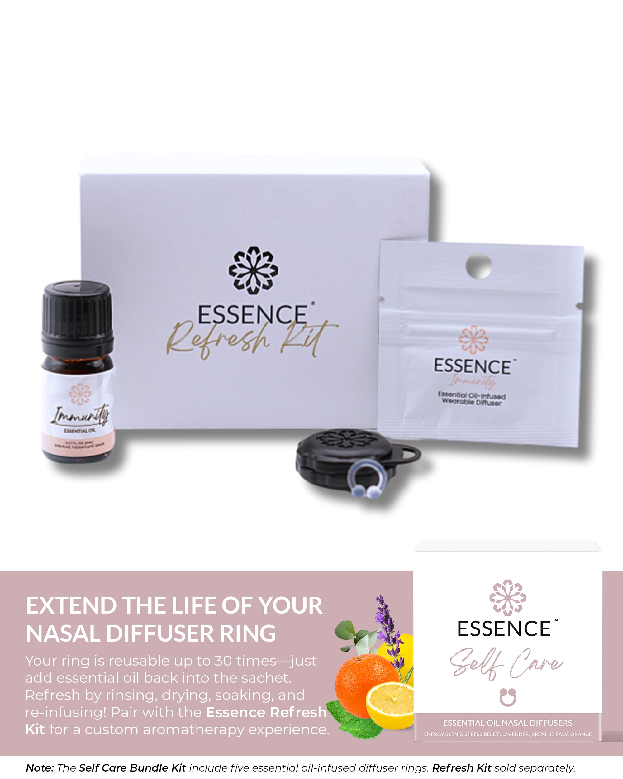 Refresh Kit and refill options for Essence wearable diffusers
