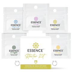 Essence Nasal Diffuser Starter Kit packaging with five nose ring inhalers