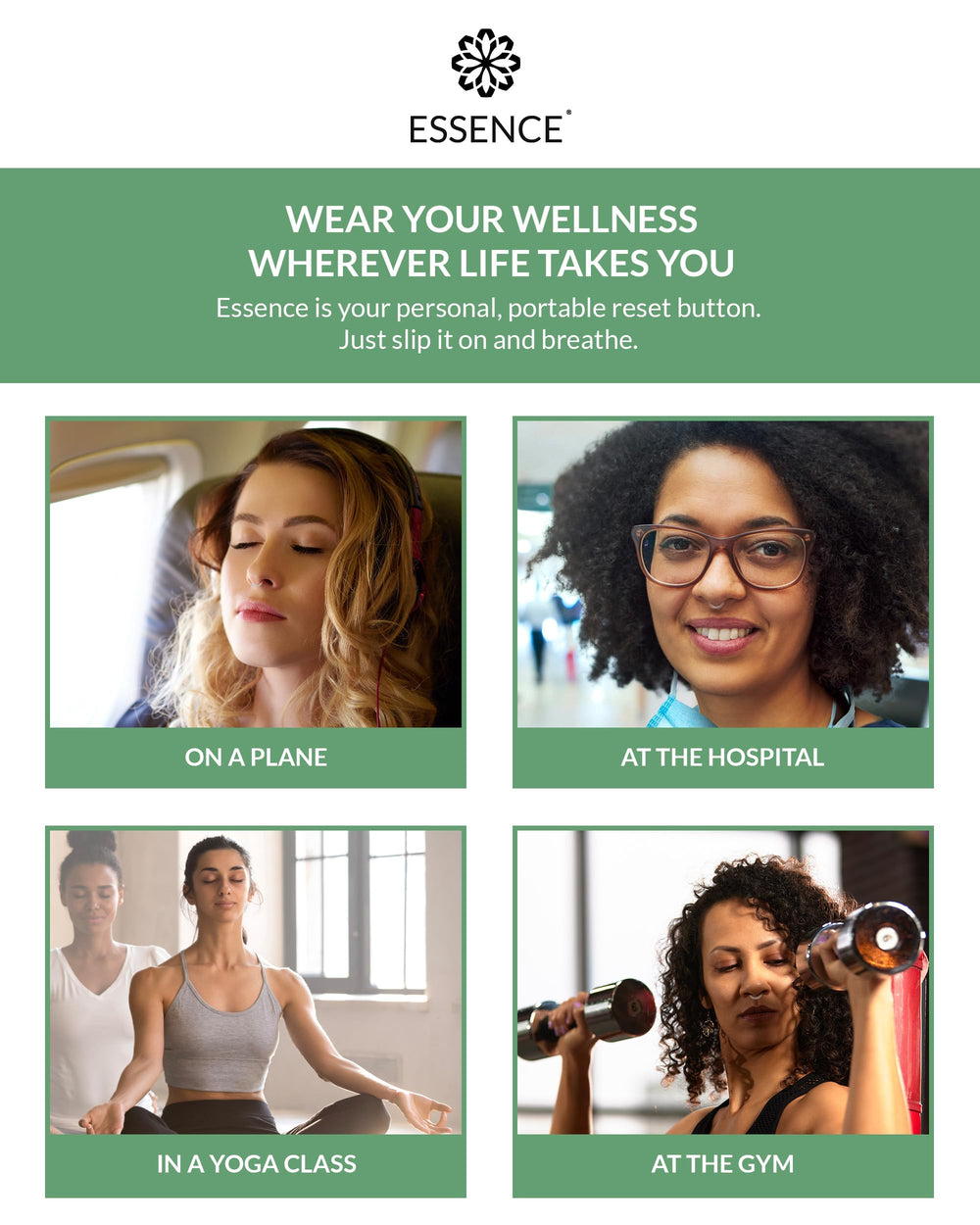 Discreet wearable aromatherapy in use