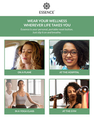 Discreet wearable aromatherapy in use
