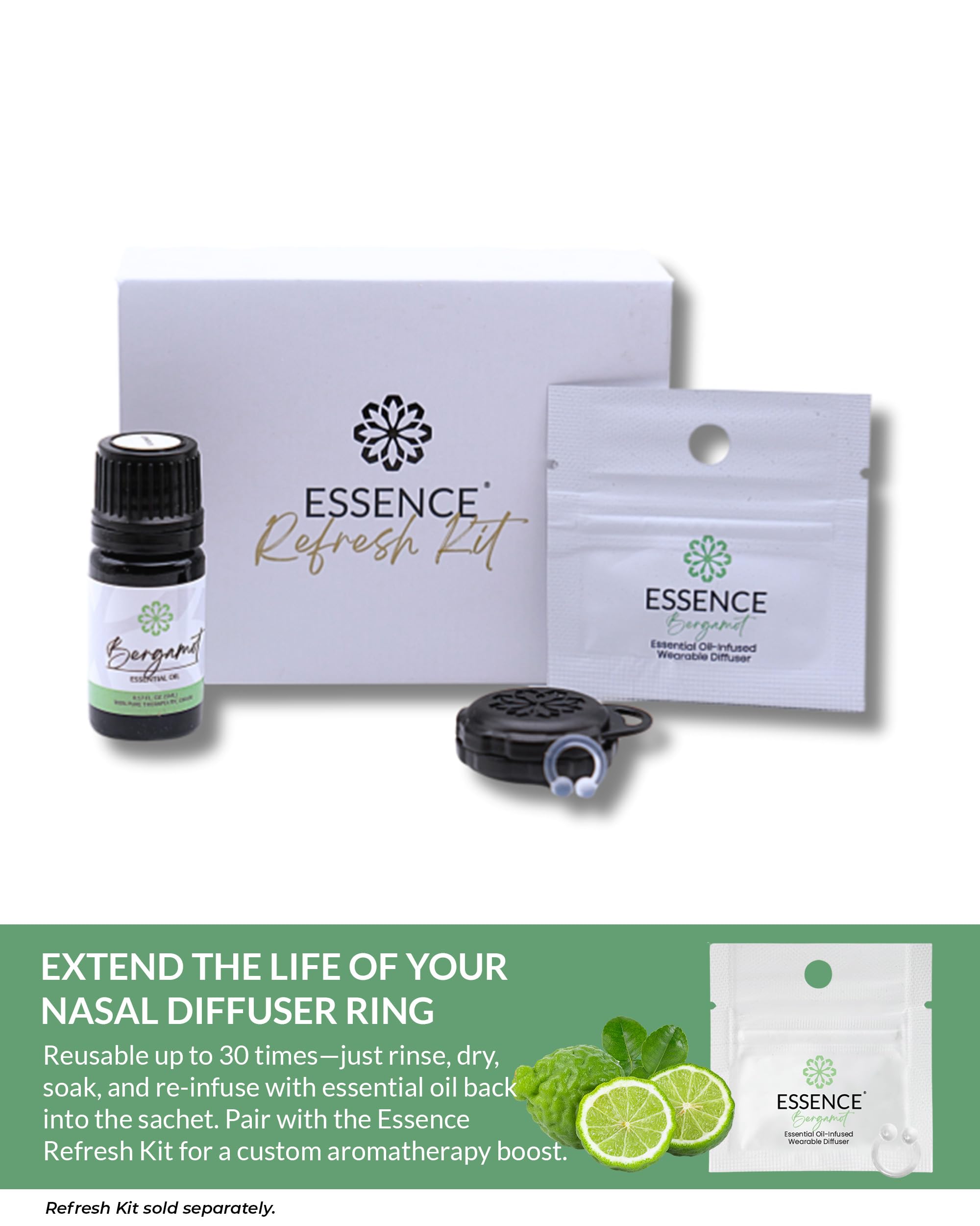Open packaging showing diffuser and Bergamot cartridge