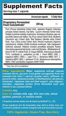 Close-up of Dr. Ohhira's Probiotics capsules in a 120-count bottle
