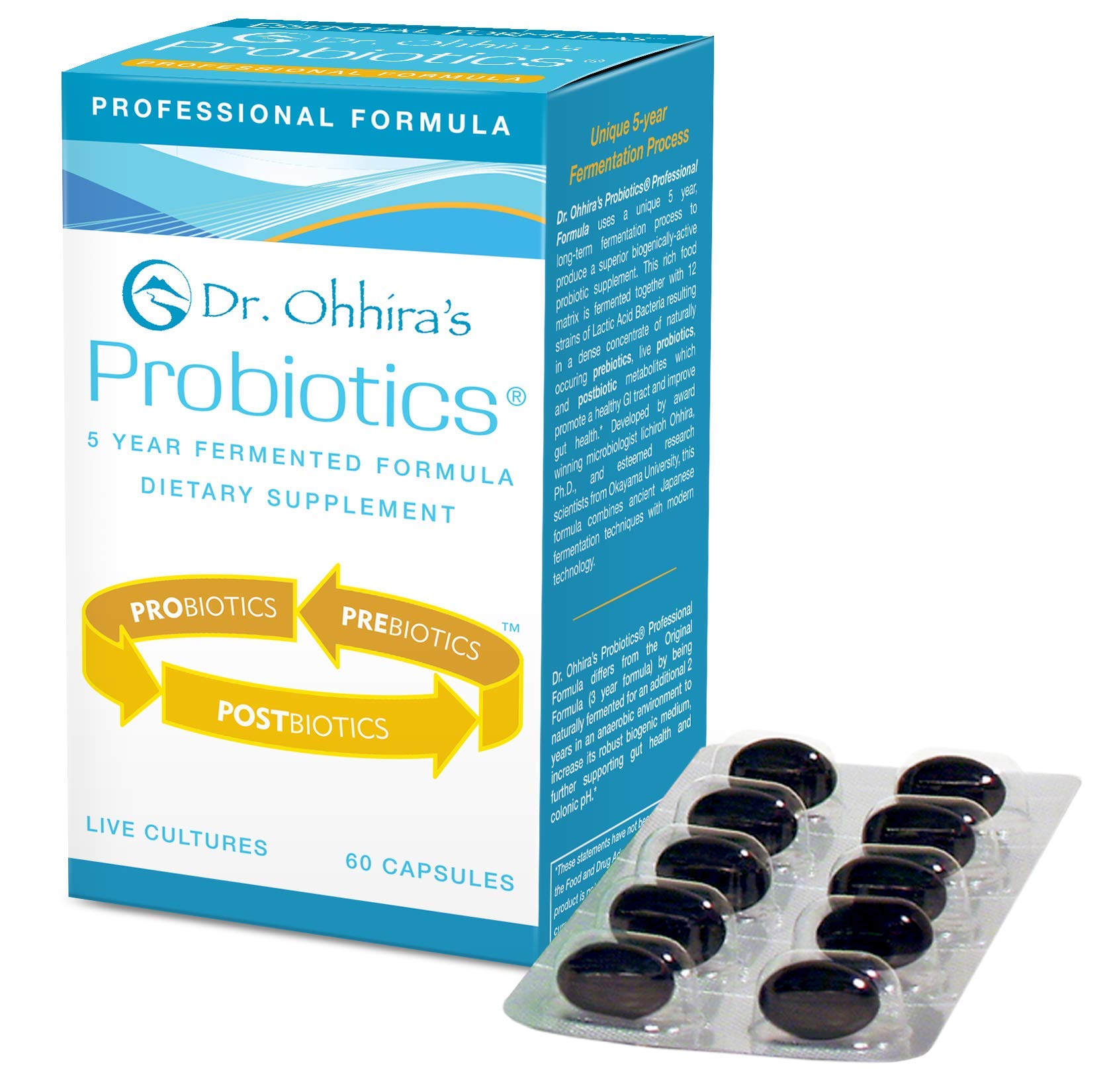 Essential Formulas Dr. Ohhira’s Probiotics Professional Formula bottle with 60 capsules for daily gut balance