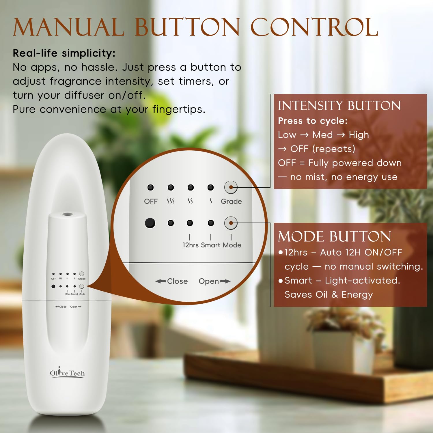 1 x 30ml essential oil included with diffuser