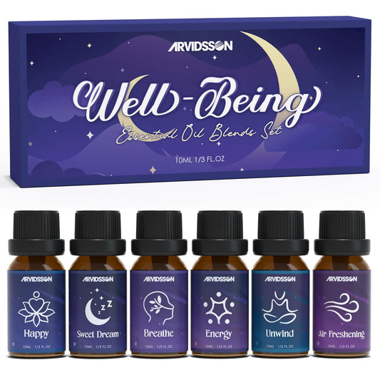 ARVIDSSON Essential Oil Blends Set Sweet Dreams diffuser oil bottle in amber
