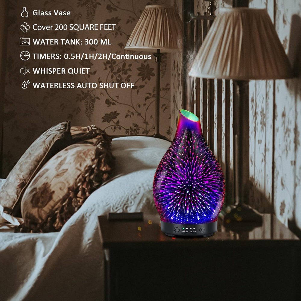 Aromatherapy diffuser with waterless auto shut-off feature