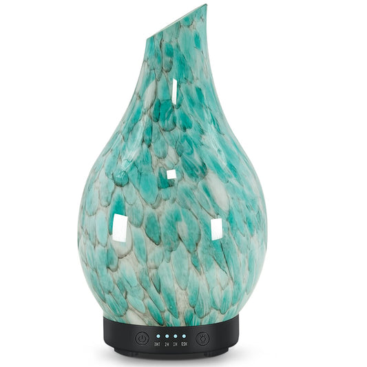 Essential oil diffuser 120ml cobblestone glass—front view