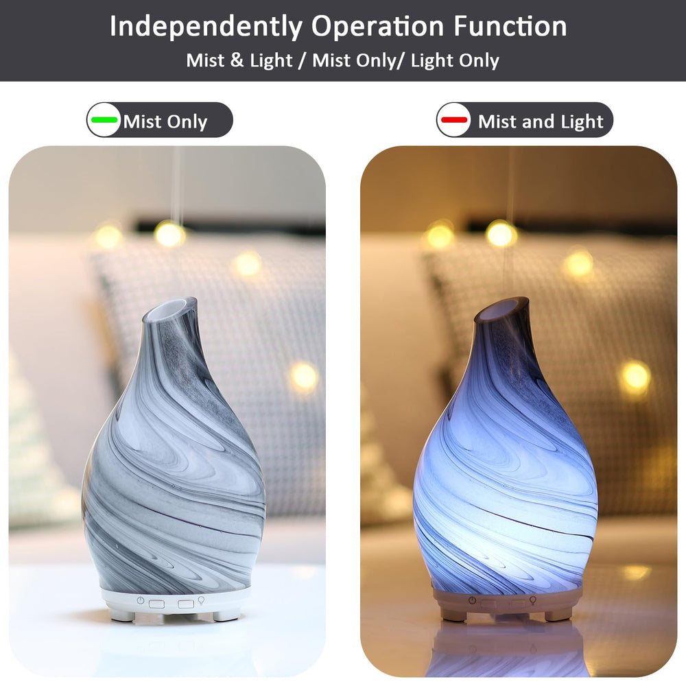 LED 7-color lights on diffuser displaying color cycle