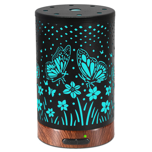 Butterfly design essential oil diffuser with 150ml capacity