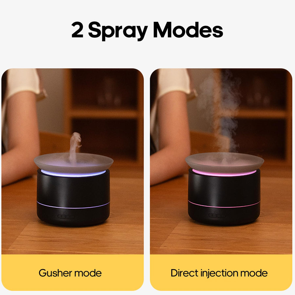 Essential oil diffuser in use as humidifier in room