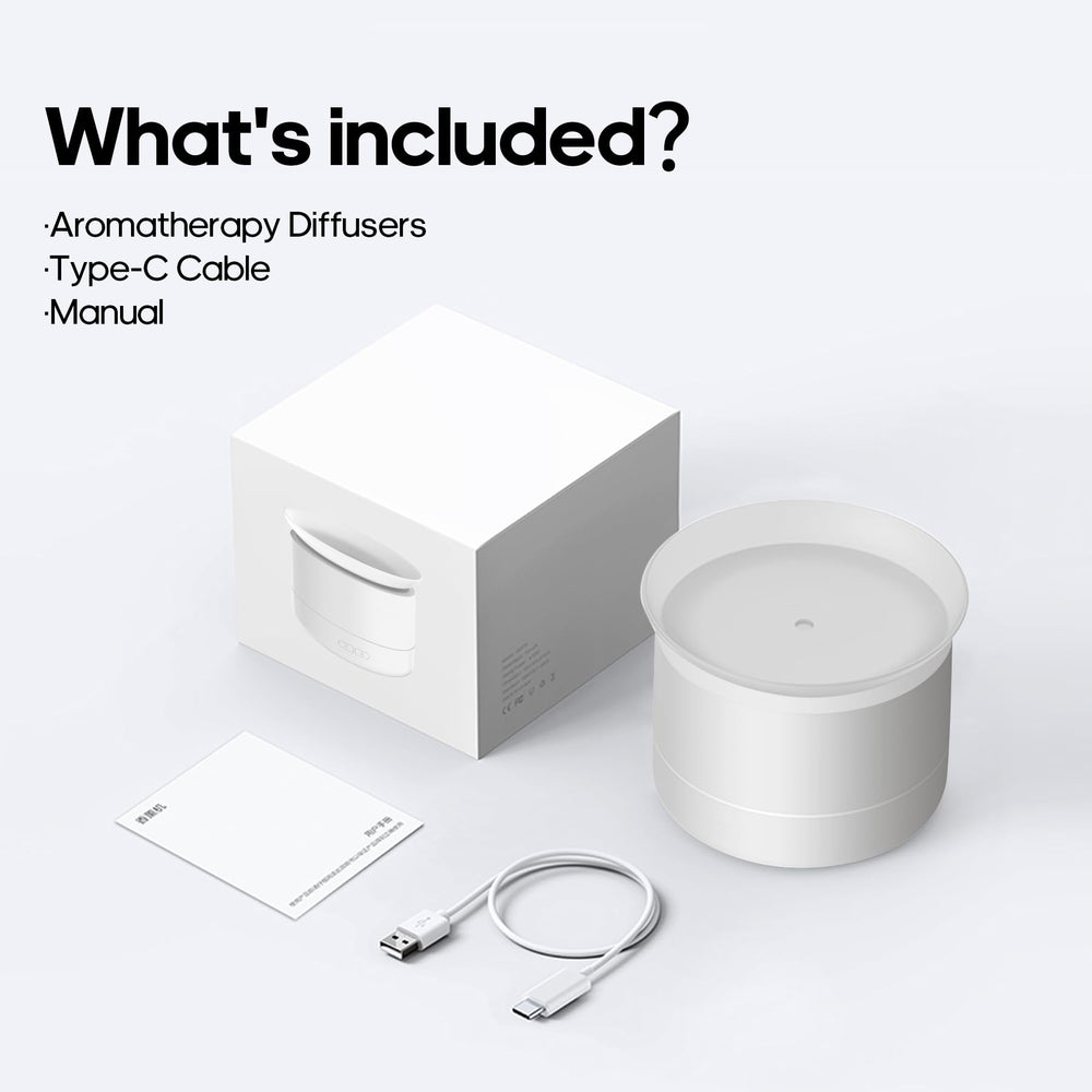 Ultrasonic essential oil diffuser in a home office setup