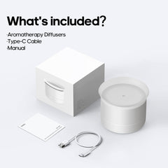 Ultrasonic essential oil diffuser in a home office setup