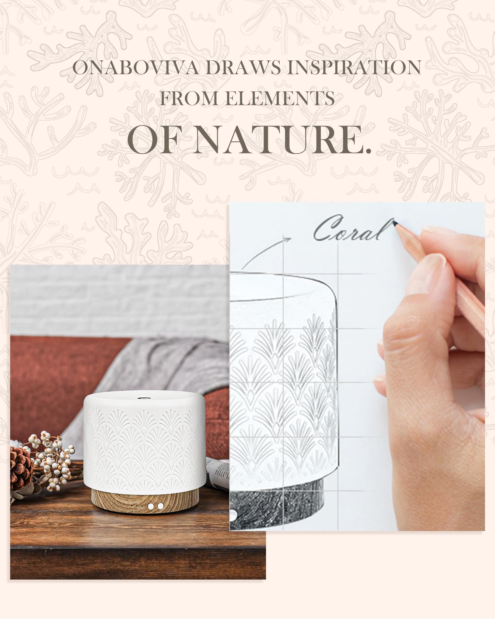 Whisper-quiet ultrasonic diffuser (≤18dB)