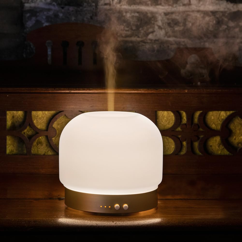 280ml essential oil diffuser with glass cover for large room