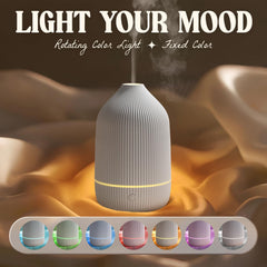 Front view of 100ml ultrasonic diffuser on a desk