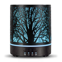 Essential oil diffuser 300ml with metal tree design