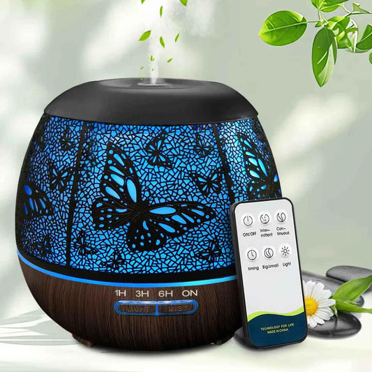 Essential oil diffuser with remote control and 400ml tank