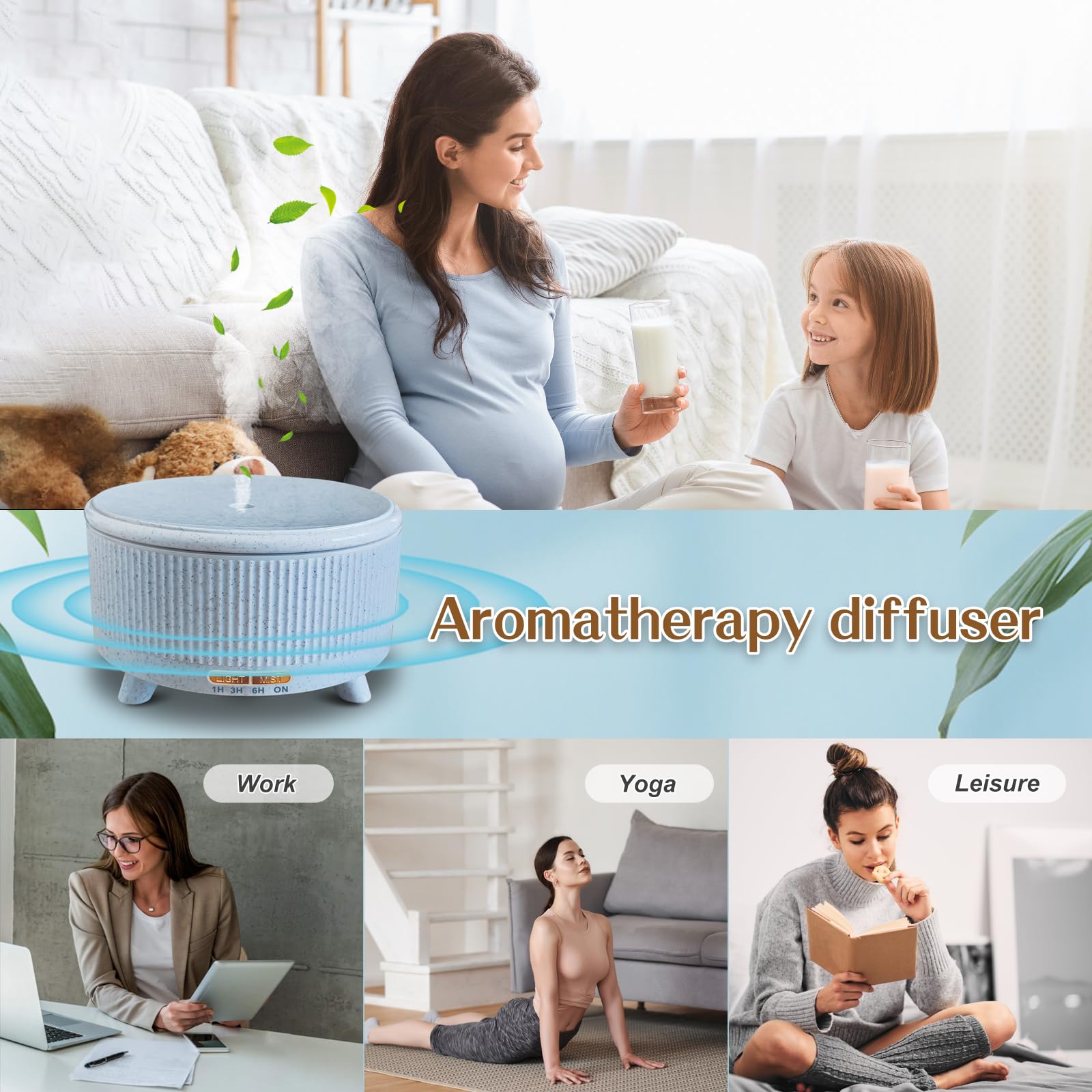Product image displaying diffuser features and controls
