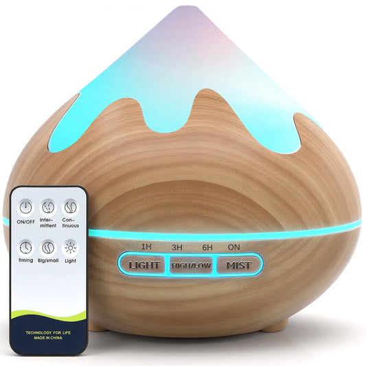Brown essential oil diffuser front view