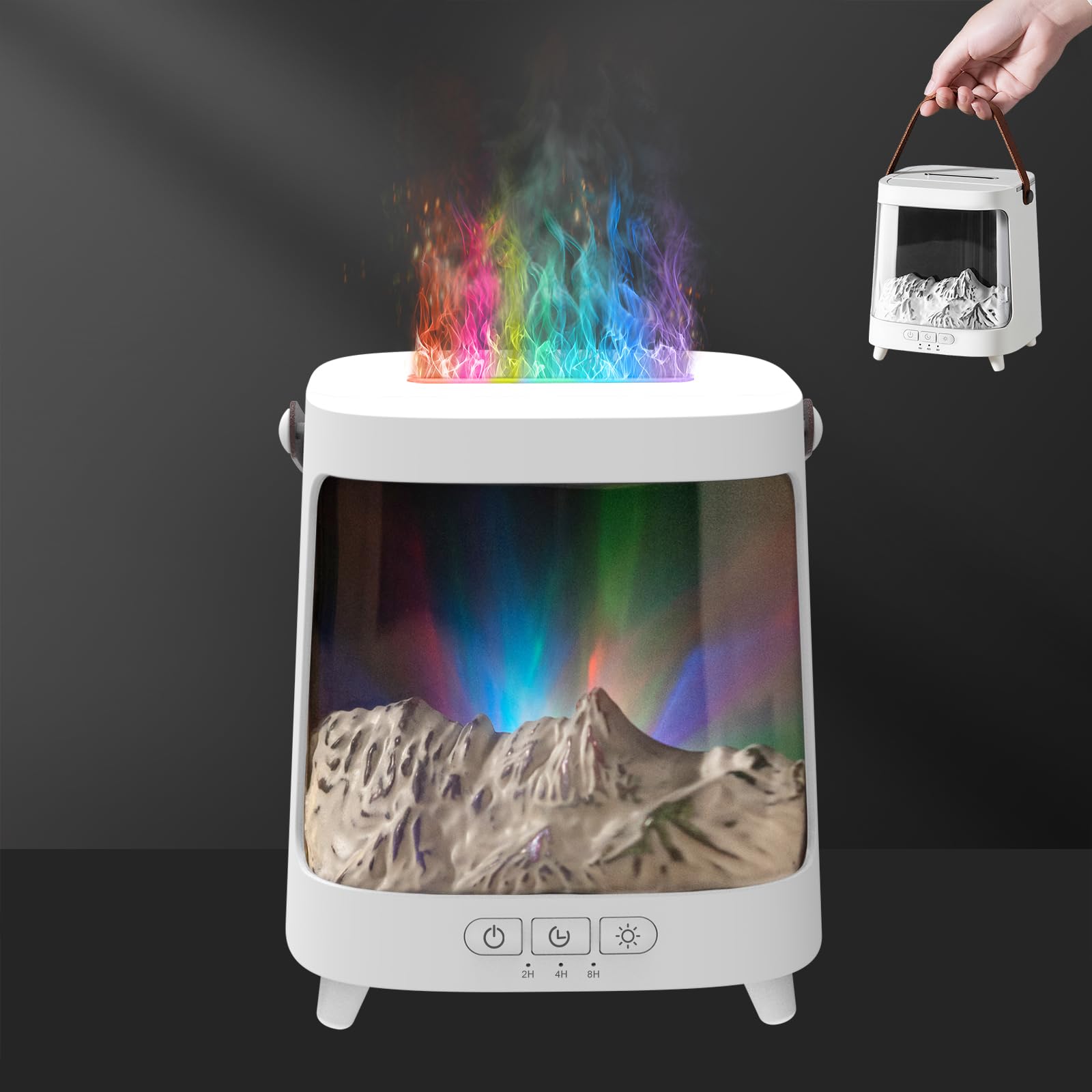 Aurora flame essential oil diffuser with 200ml capacity