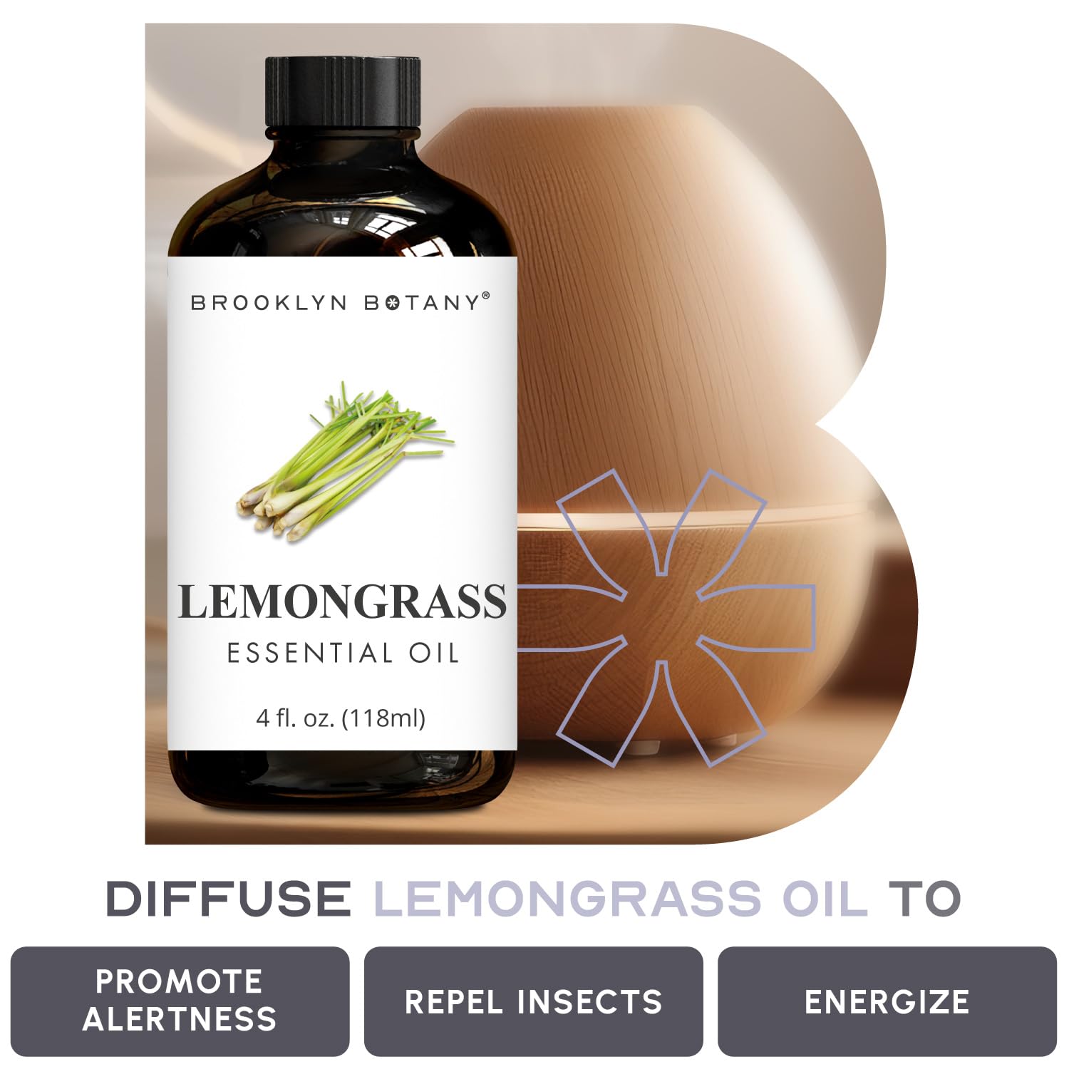 Lemongrass oil diffuser blend inspiration image