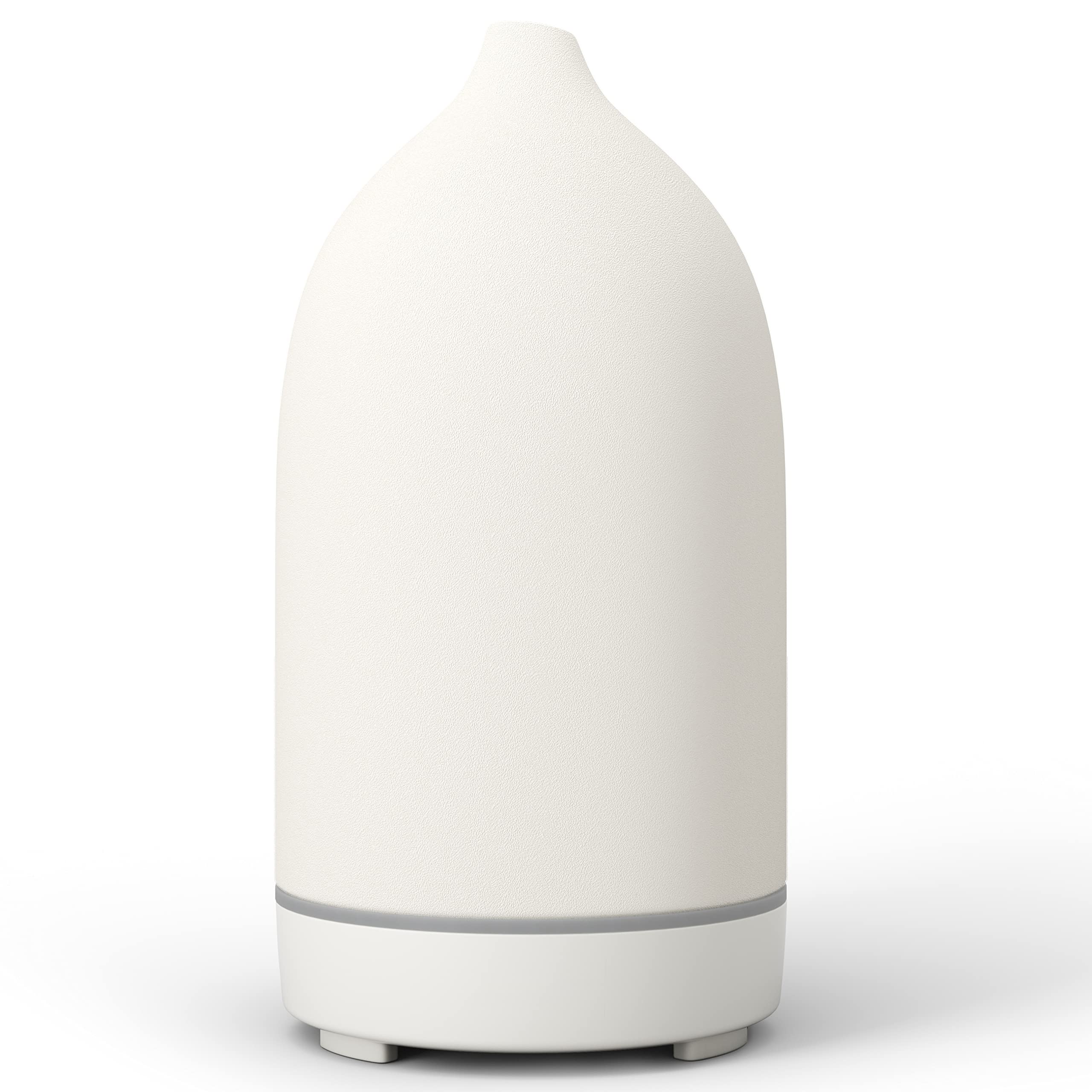 White handmade ceramic essential oil diffuser
