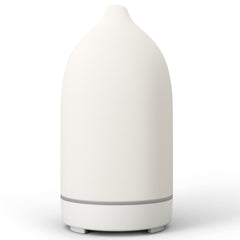 White handmade ceramic essential oil diffuser