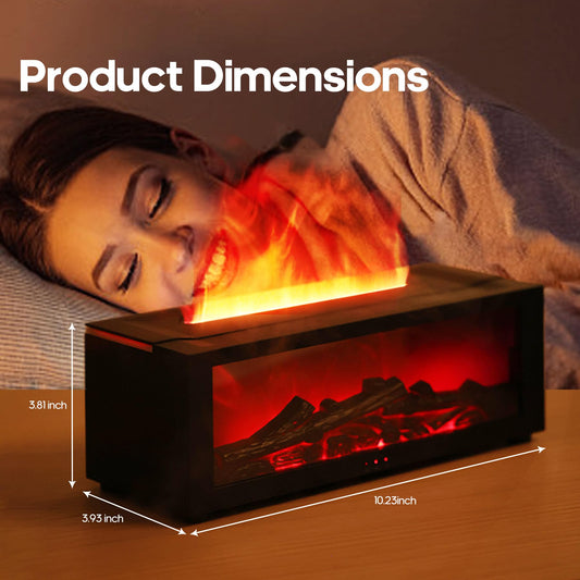 Remote-controlled aromatherapy diffuser with mist and lighting