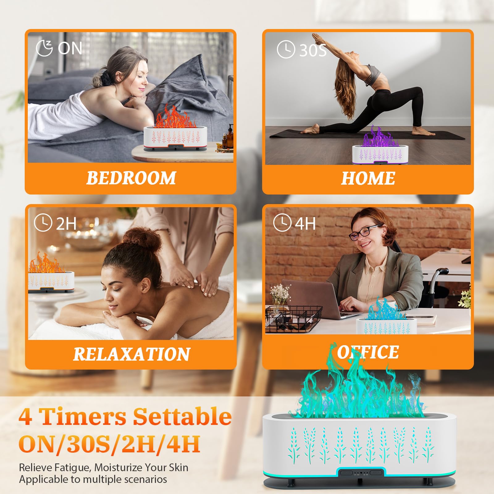 Quiet operation under 25dB for bedroom or office