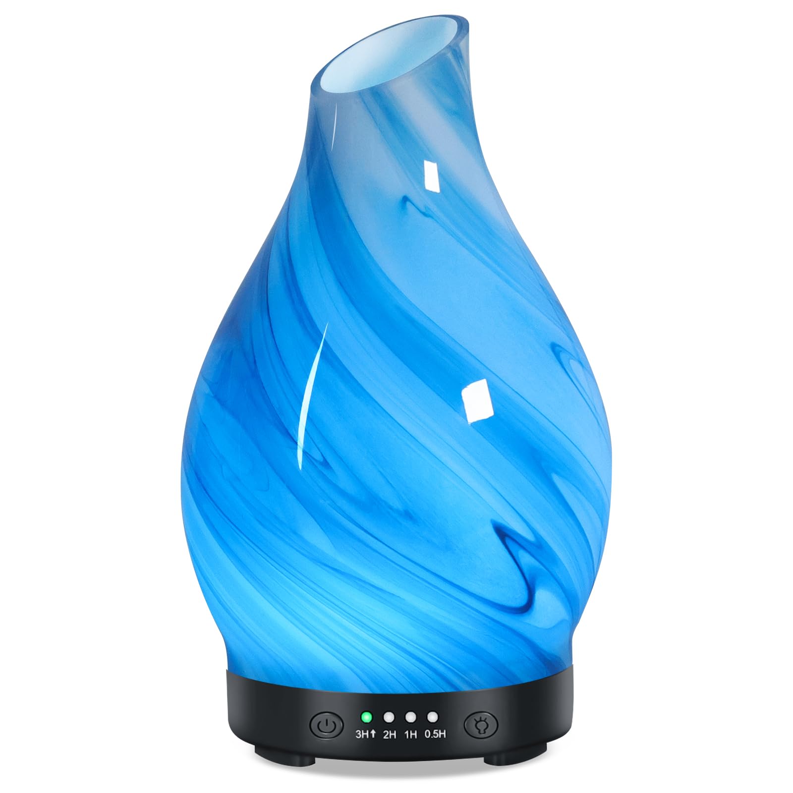 Handmade glass cover on essential oil diffuser