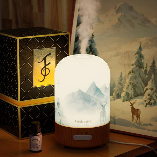 Hand-blown glass essential oil diffuser 100ml