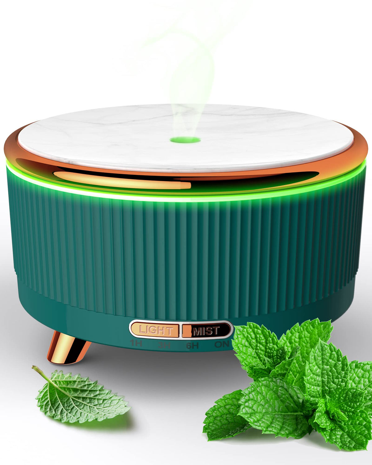 Essential oil diffuser for home with 500ml capacity in a marble finish