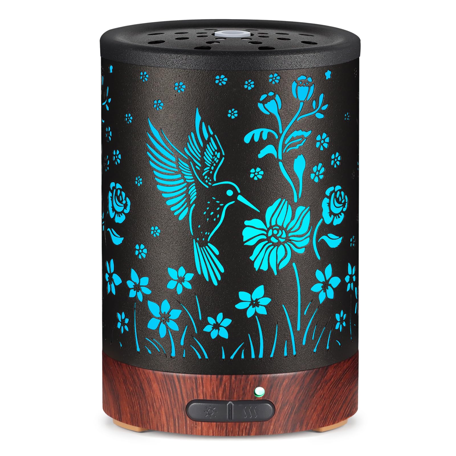Essential oil diffuser with 7-color LED lights (Hummingbird)