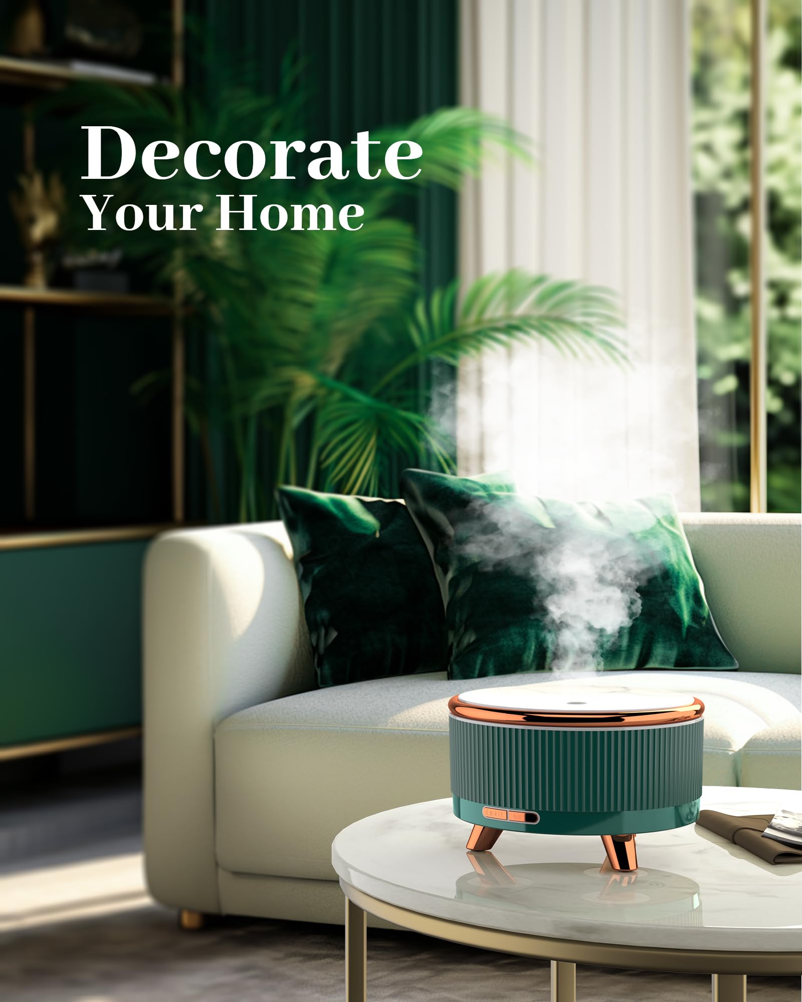 7-color changing LED aromatherapy diffuser for large rooms