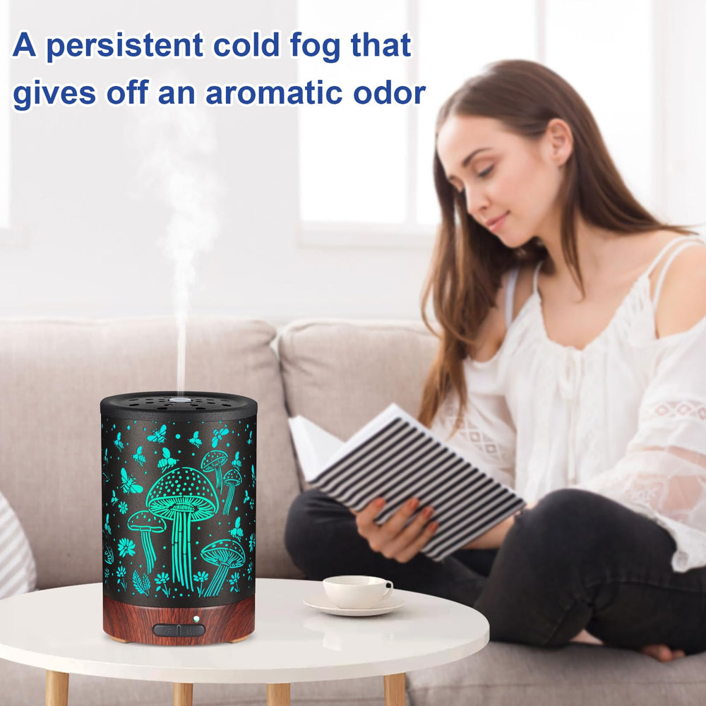 Versatile diffuser functioning as humidifier, night light and decor