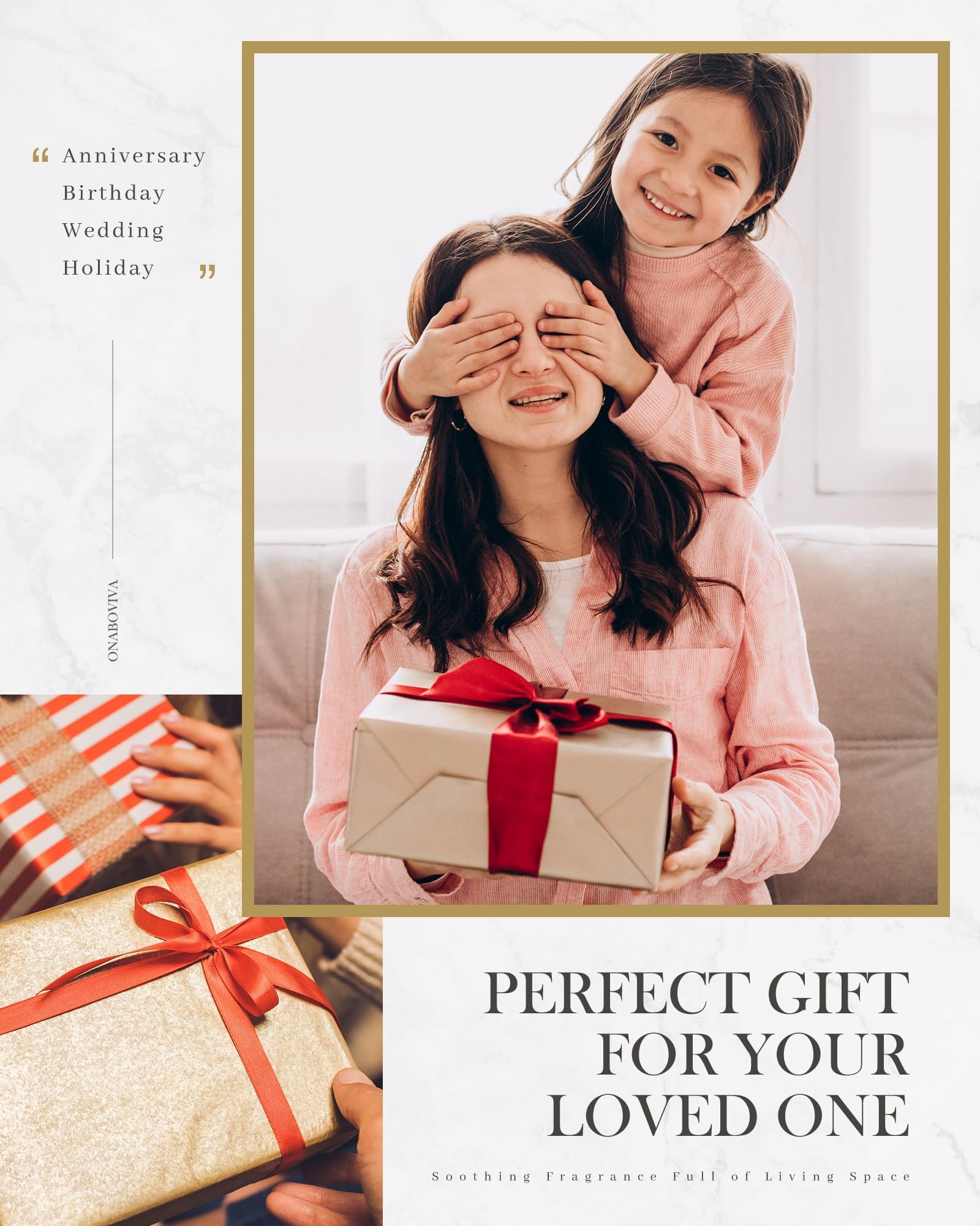 Gift-ready packaging with the pink diffuser