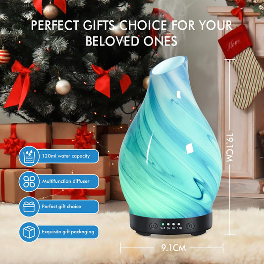 Ultrasonic cool mist diffuser dispersing essential oil aroma