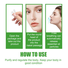 Portable 5-piece essential oil nose ring set