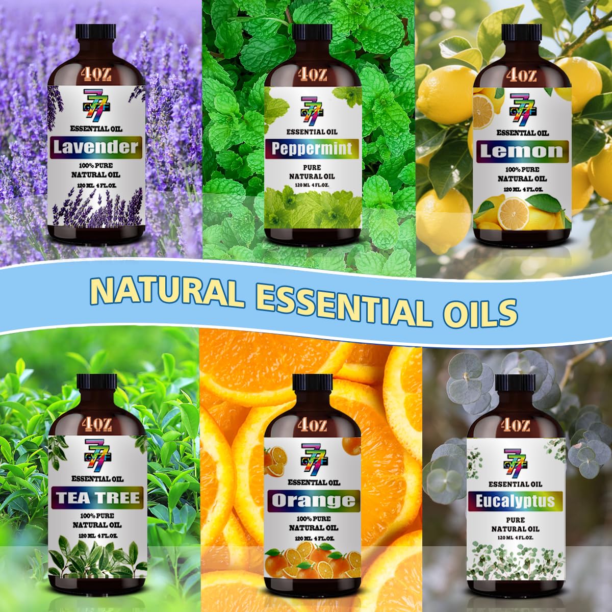 Tea Tree essential oil bottle, 4oz
