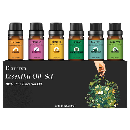 Autun Aromatherapy Oils 6-pack essential oils gift set in UV-protective box