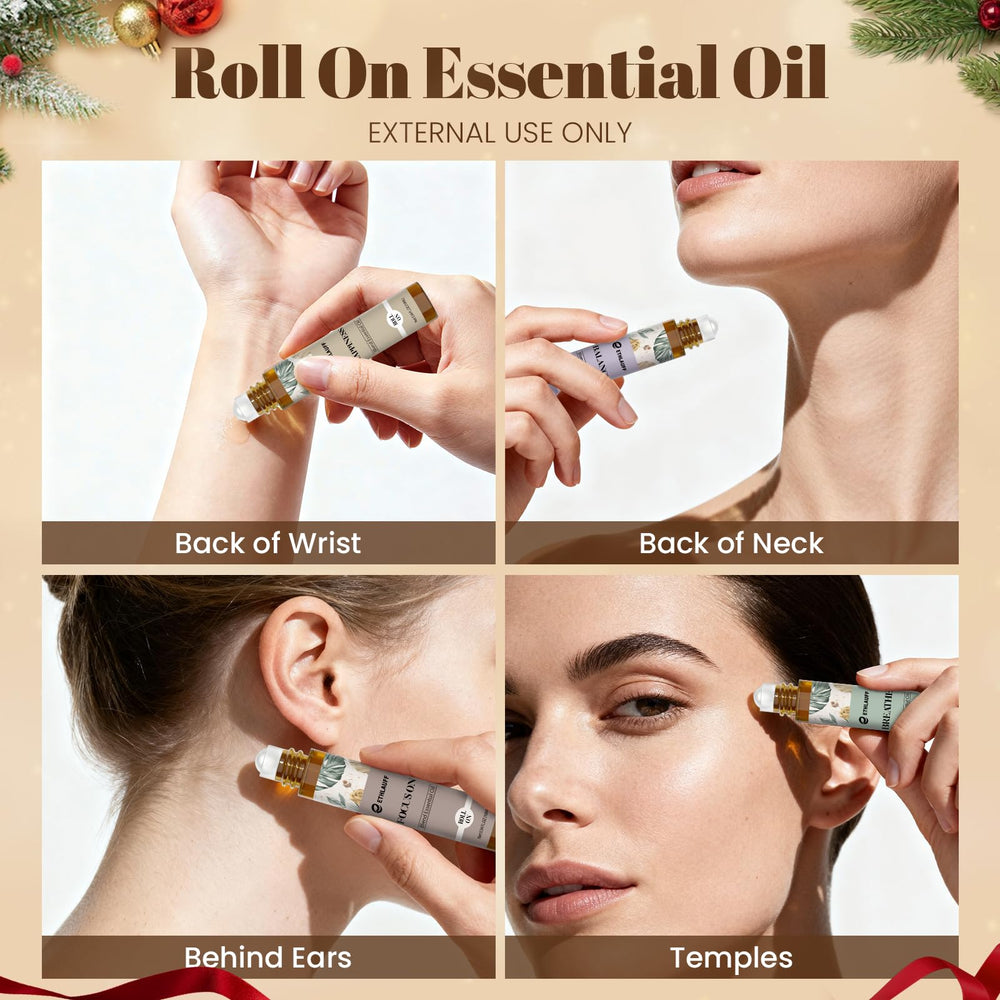 Focus on blend essential oil roll-on bottle