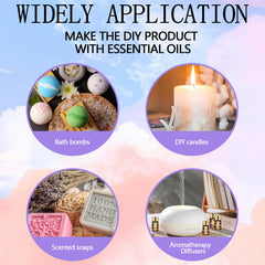 Assorted essential oils displayed for diffusers and aromatherapy