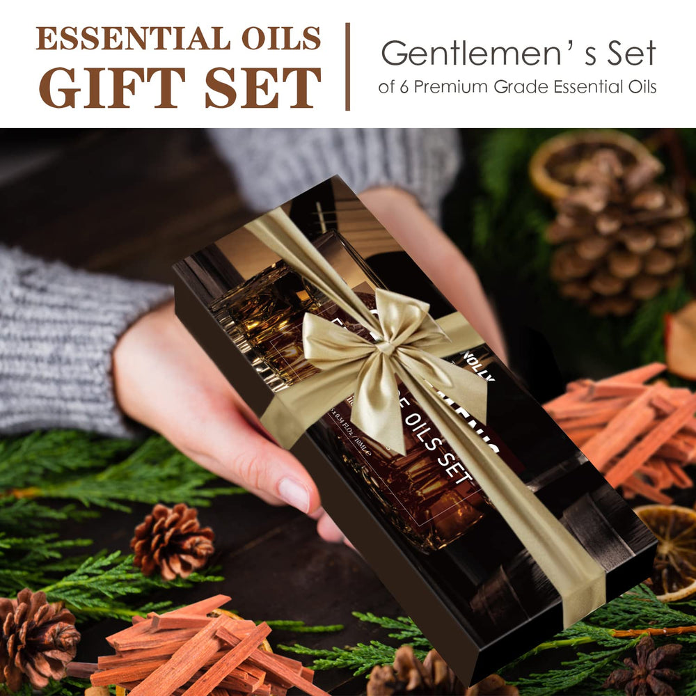 Gift box packaging for men's essential oil set