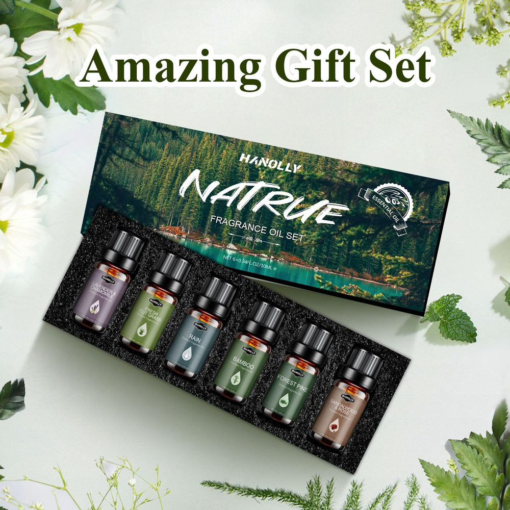 Gift-ready packaging box for the Nature Scents essential oils set