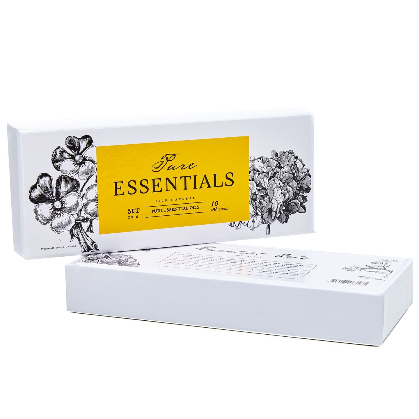 Gift-ready Essential Oils Set Pure Essentials in premium packaging (6 x 10ml)