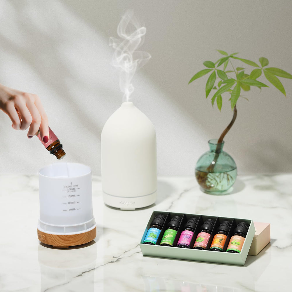 Peppermint essential oil bottle from the set